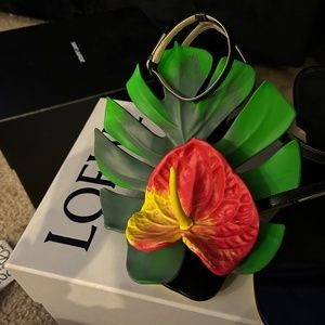 Loewe Floral Heels (Worn once for less than 2 hours)